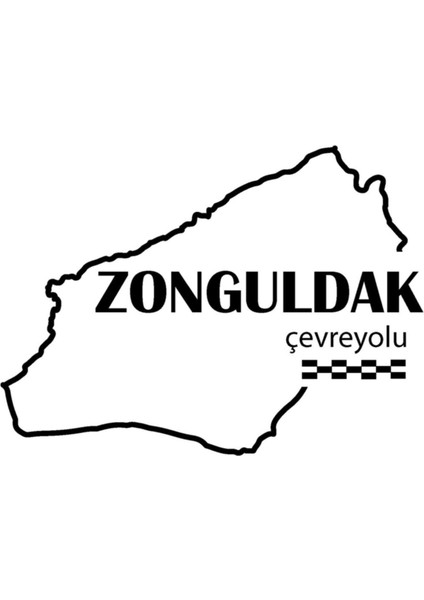 Zonguldak Çevreyolu Sticker 12*9 cm