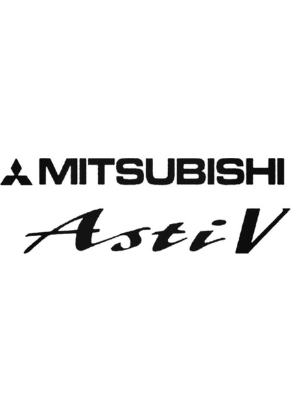 Mitsubishi Asti-V İçin Uyumlu Aksesuar Oto Sticker 20 cm