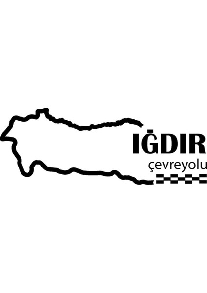 Iğdır Çevreyolu Sticker 12*9 cm