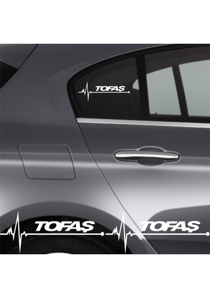 Tofaş Murat İçin Uyumlu Aksesuar Oto Ritim Sticker 2 Adet 20*9 cm