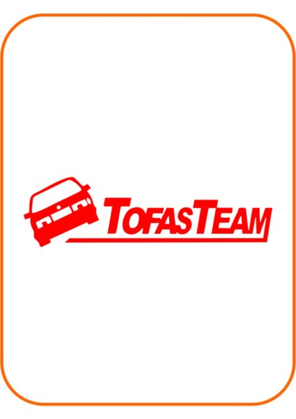 Tofaş Oto Sticker Kırmızı 40*10 cm