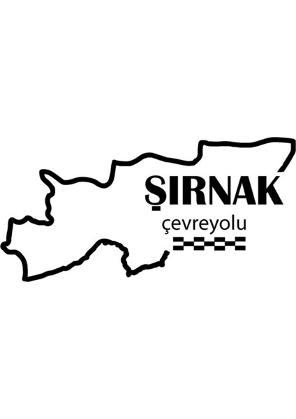 Şırnak Çevreyolu Sticker 12*9 cm