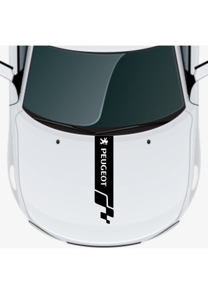 Peugeot 4007 İçin Uyumlu Aksesuar Oto Kaput Şerit Sticker