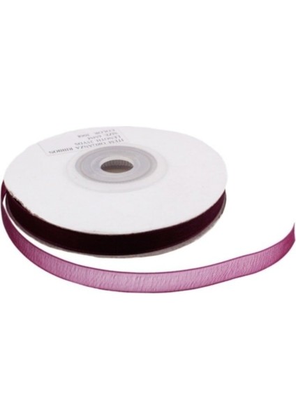 Organze Kurdele 6 mm - 22 Metre Bordo