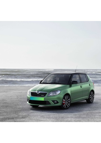 Skoda Fabia 2 2007-14 Kol Dayama Kolçak Kapağı Gri Suni Deri 6R0867173