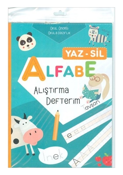 - Alfabe Alıştırma Defteri Yaz-Sil Kalemli