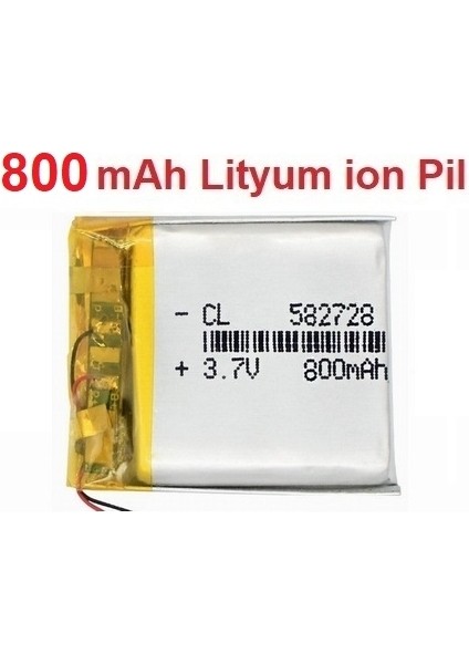 800 Mah Twox Q90 Akıllı Çocuk Saat Telefon Batarya - Pil 3.7V 800MAH 582728 Pil