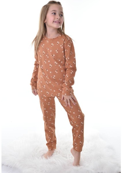 Kız Çocuk Çicekli Pijama Takım