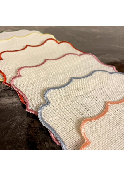 Etamin Işlemelik Sunum Peçetesi - 6 Parça - 15X15CM