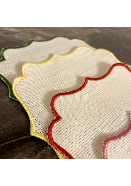 Etamin Işlemelik Sunum Peçetesi - 6 Parça - 15X15CM