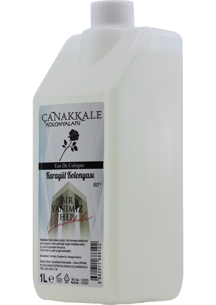 Karagül Kolonyası - 1 Litre -(BİDON) Korumalı Kapak - Yeni Model