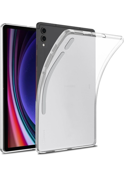 Samsung Galaxy Tab S9 Ultra SM-X910 Kılıf Şeffaf Ince Darbelere Karşı Korumalı Kapak
