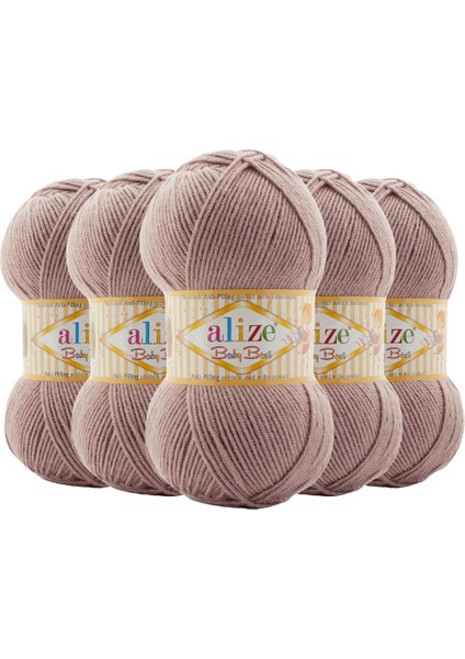 Baby Best Anti Pilling Bebe El Örgü Ipi (5ADET) - 142 Kahve