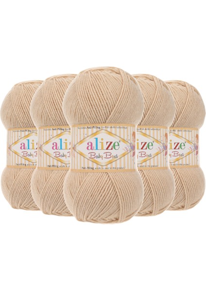 Baby Best Anti Pilling Bebe El Örgü Ipi (5ADET) - 310 Bal
