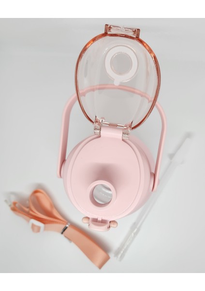 ST-6642 Pembe Hippo Tritan 1050ML Tritan Saplı Matara modelleri