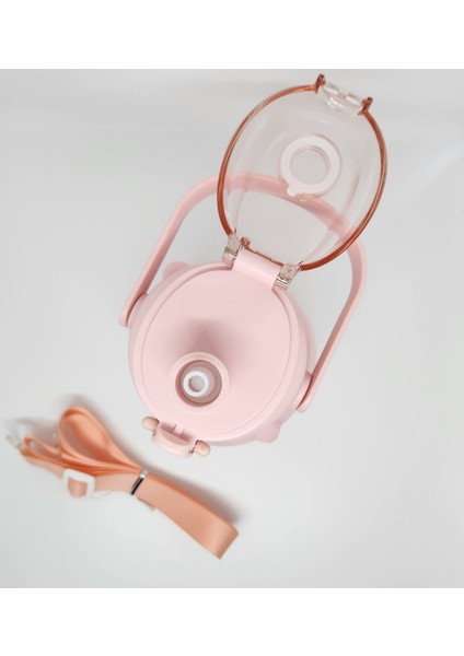 ST-6642 Pembe Hippo Tritan 1050ML Tritan Saplı Matara fırsatları