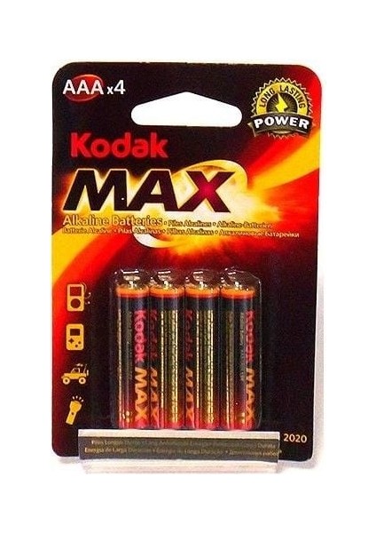 Max Süper Alkalin Ince Kalem Pil 4lü Aaa