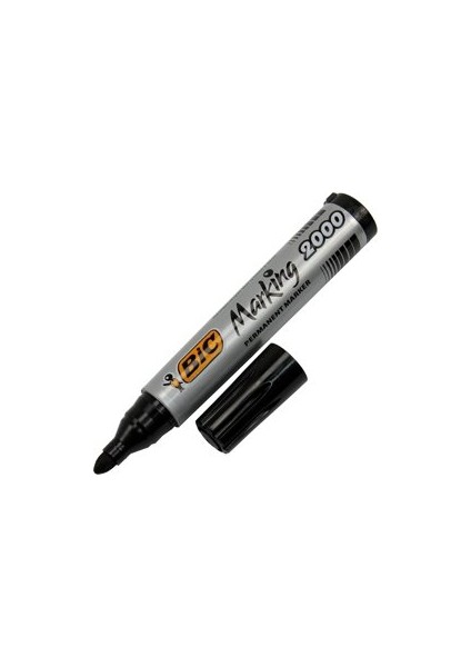 ( Ayraç ) Bic 2000 Koli Kalemi Yuvarlak Uç Siyah ( 4 Adet )
