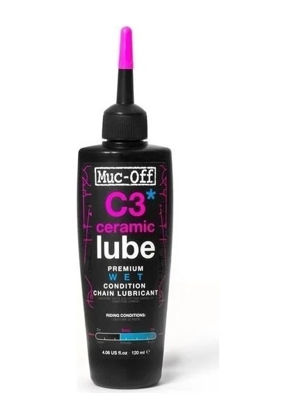 C3 Wet Ceramic Lube 120ML Zincir Yağı