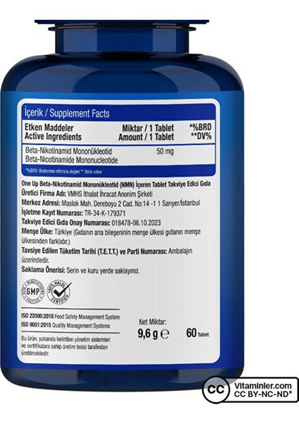 Nmn 50 Mg 60 Tablet