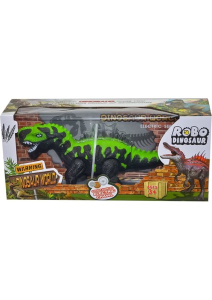 272-003ABC Kutulu Pilli Sesli Işıklı Dinozor -