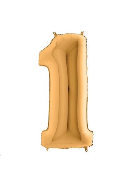 8 Tabak 8 Bardak 8 Çatal ( Kırmızı ) Rakam Folyo Balon 1 Yaş ( Gold Altın Sarısı )