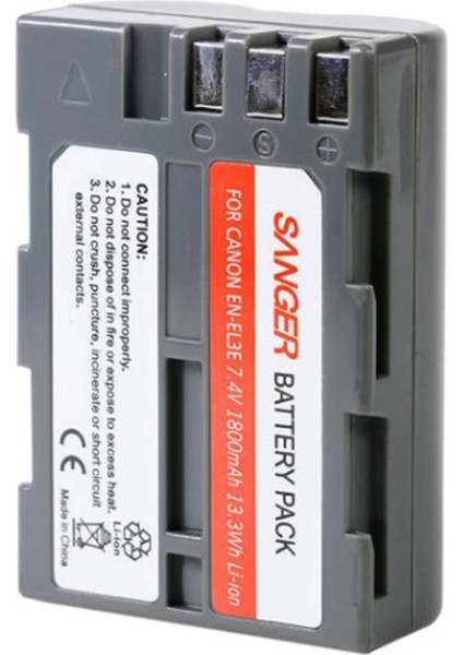 Nikon D600 Uyumlu Sanger EN-EL3E Batarya