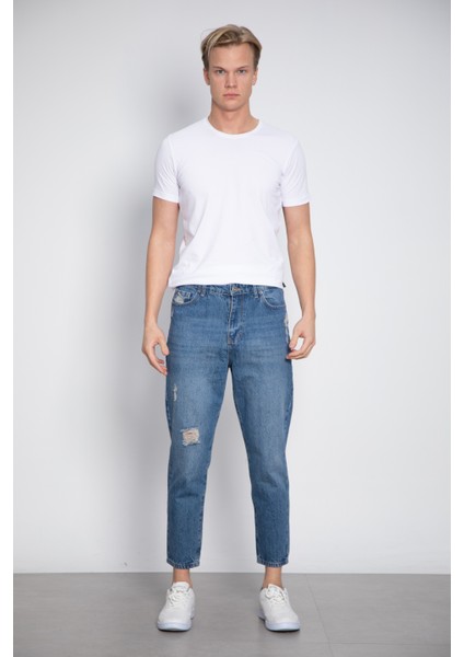 Boyfriend Jean Pantolon Mavi T.