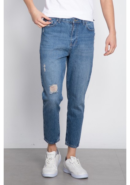 Boyfriend Jean Pantolon Mavi T. modelleri