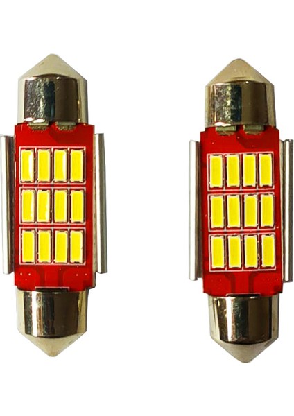 Sofit LED 12V 36MM 12 Ledli Beyaz Ampül 2'li Takım fiyatları