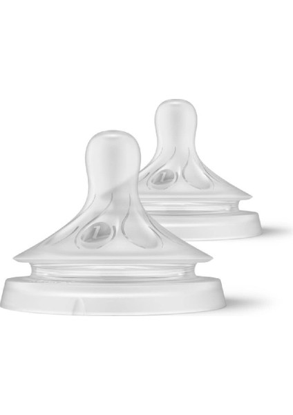 Philips Avent Natural Response 2'li Biberon Emziği, 1 Numara, 0 Ay+