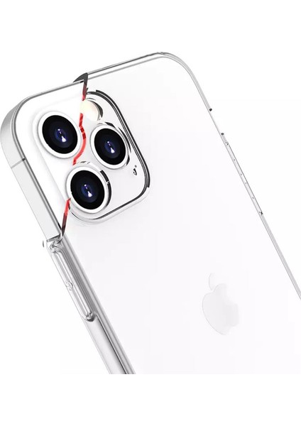 Apple iPhone 13 Pro(6.1") Kılıf Şeffaf Kamera Korumalı 1.5mm Yumuşak Silikon