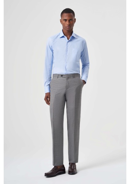 Modern Fit Gri Klasik Erkek Pantolon PPNK22K22221_D55