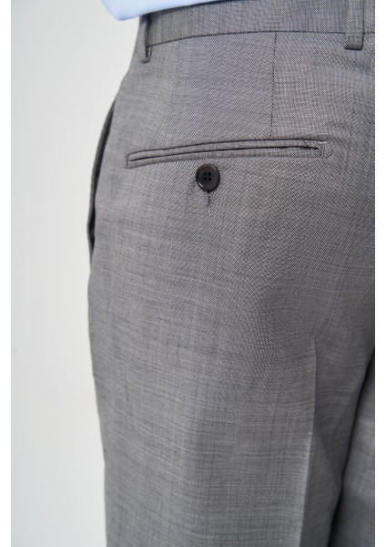 Modern Fit Gri Klasik Erkek Pantolon PPNK22K22221_D55