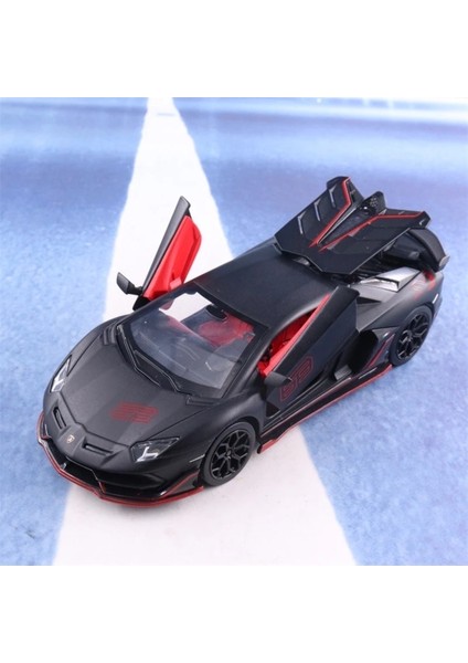 Lamborghini Aventadar Sjv 1:24 Model Maket Araba Siyah