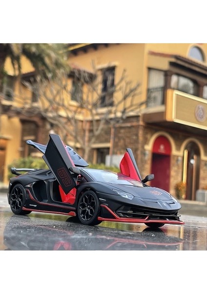 Lamborghini Aventadar Sjv 1:24 Model Maket Araba Siyah