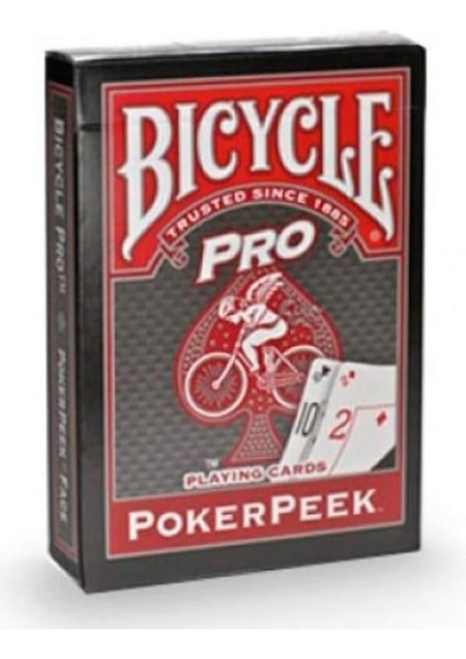 Poker Peek Pro Oyun Kartı-kırmızı deste