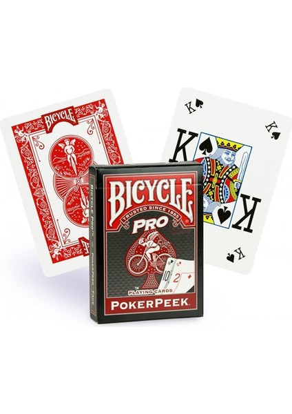 Poker Peek Pro Oyun Kartı-kırmızı deste modelleri