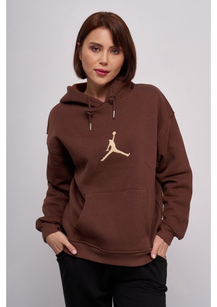 Kadın Jordan Nakışlı Kapüşonlu Sweatshirt