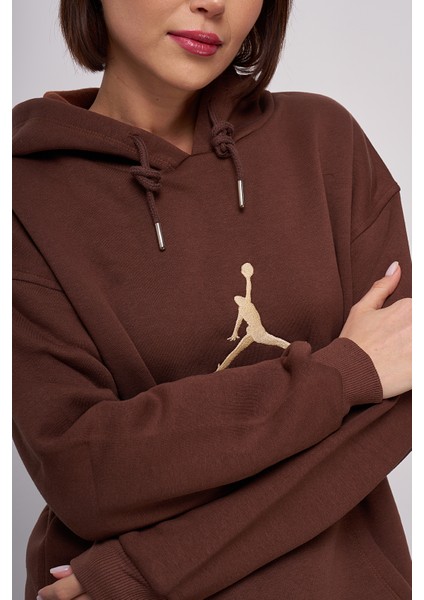 Kadın Jordan Nakışlı Kapüşonlu Sweatshirt