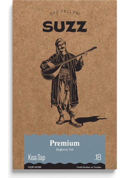 Premium Kısa Sap Bağlama Saz Teli