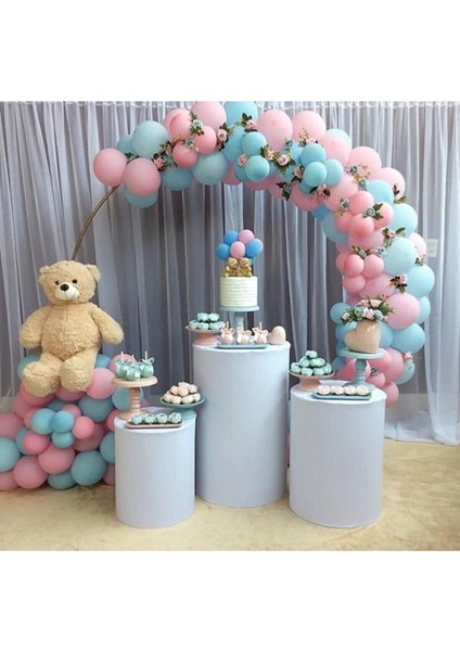 Cinsiyet Belirleme Konsept Balon Pembe Mavi Balon Zincir 70 Adet