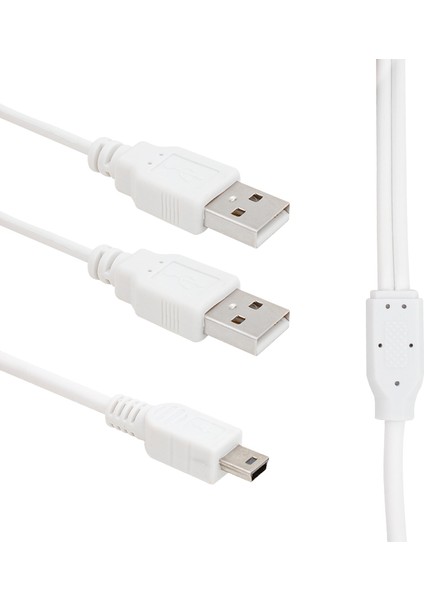 USB 2 x Erkek - Mini USB 5 Pin (2.0V) 1.5 Metre Kablo (81)