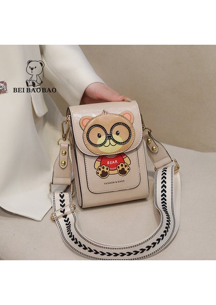 Beibaobao Cep Telefonu Çantası Kadınlar Için Sevimli Ayı Kadın Çantası Hı-Q Crossbody Çanta Kadın Lüks Tasarımcı Askılı Çanta Mini Çanta (Yurt Dışından)