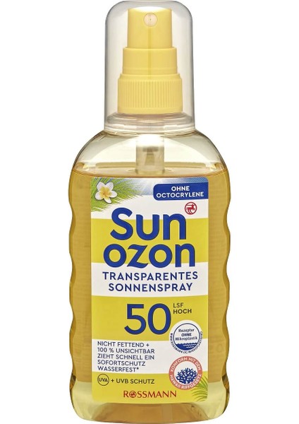 Güneş Spreyi Spf 50 Transparan 200 ml