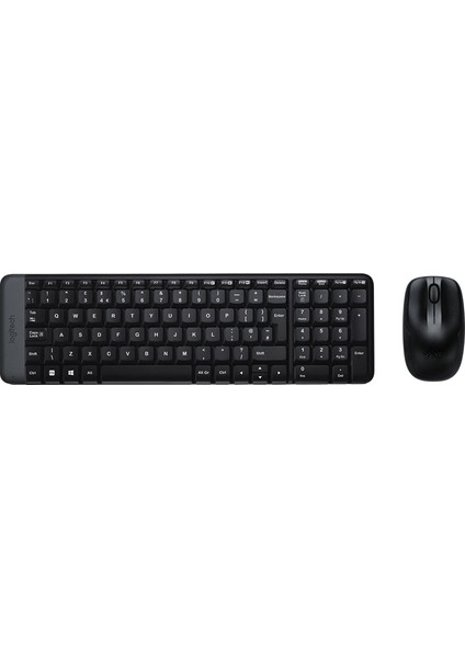 Logıtech MK220 Q Tr Sıyah Kablosuz Klavye+Mouse Set