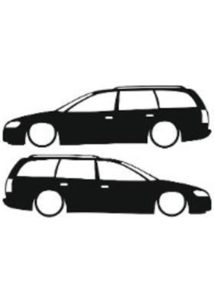 Otomobil Tasarım Oto Sticker Model 21 Siyah 16*6 cm