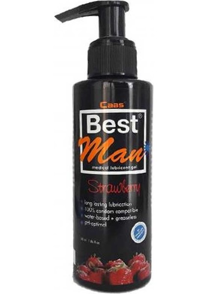 Best Man 150ml. Büyük Boy Çilekli Lubricant Jel