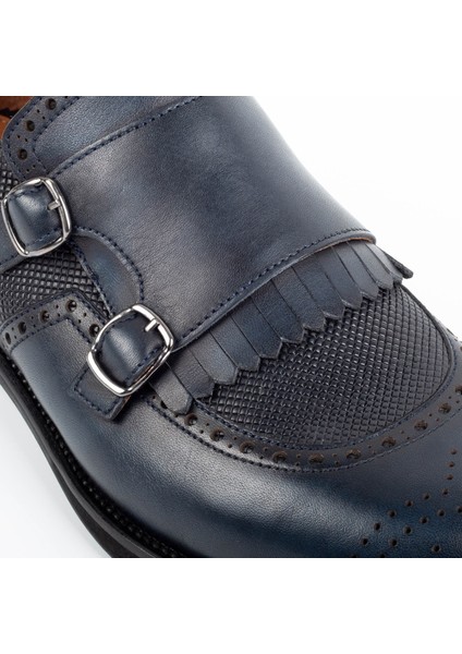 Lhotse Microlight Taban Çift Tokalı Hakiki Deri Erkek Klasik Ayakkabı, Monkstrap, Loafer