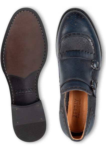 Lhotse Microlight Taban Çift Tokalı Hakiki Deri Erkek Klasik Ayakkabı, Monkstrap, Loafer